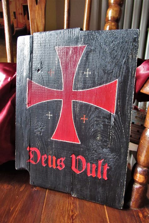 Deus Vult Wall Art God Wills It Crusades Equestrian Order - Etsy