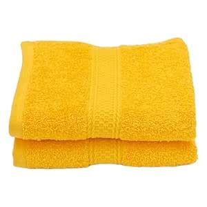 Patpug 100% Indian Ultra Soft Cotton 2 Piece Hand Towel Set, 500 GSM ...