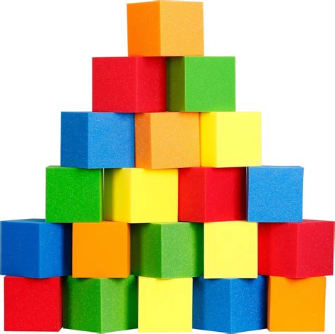 Amazon.com: Foam Cubes 72 pcs, 5.9"x5.9"x5.9" Colorful Flame Retardant ...
