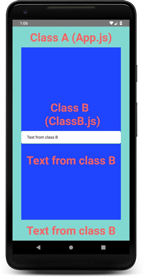How to call function from another class in react-native