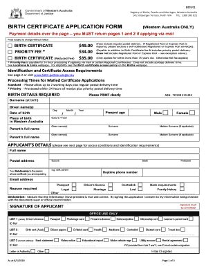 2018 Form AU BDM1 - Blank Fillable Template | Fill Out, Print ...