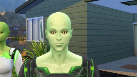 Image result for Alien with Cat Eyes Sims 4