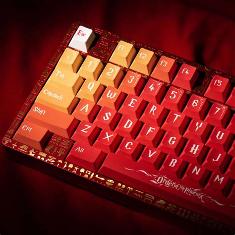 The Order of The Phoenix Keycap Cherry Profile DYE Subbed 142 Keys ANSI ...