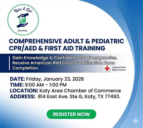 Adult and Pediatric CPR AED First Aid, Katy Area Chamber of Commerce ...