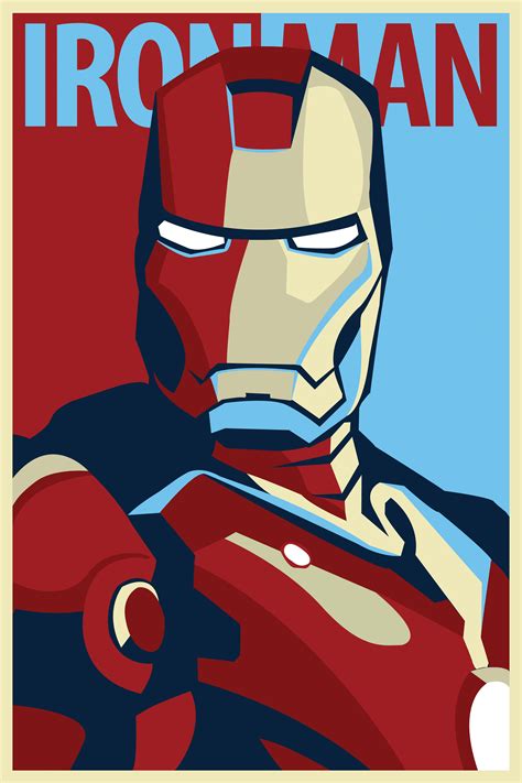 Iron Man Comic Poster - Minimalist Poster Store