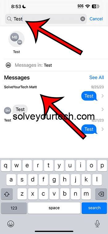 Image result for How to Search Text Message iPhone