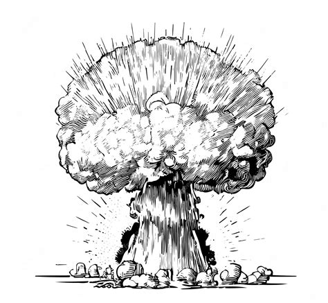 Nuclear Bomb Drawing