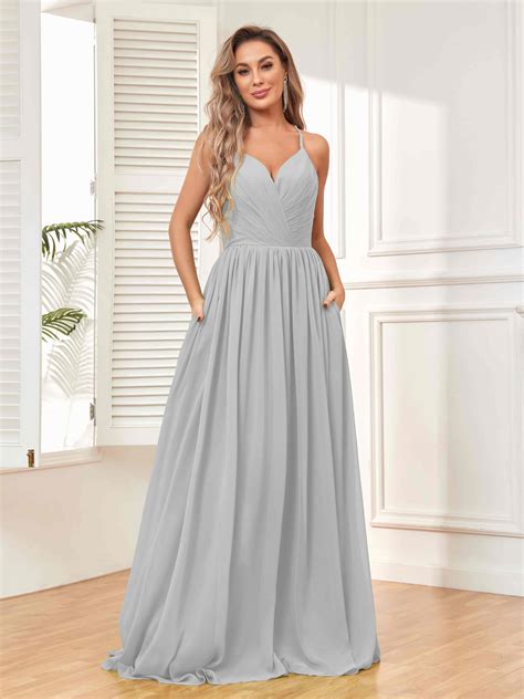Dazzling Silver Bridesmaid Dresses & Gowns - Long, Midi and Short Styles
