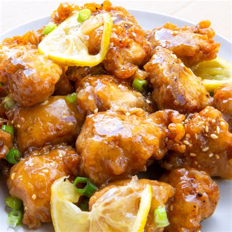 Sticky Chinese Lemon Chicken - Appetizers & Entrees