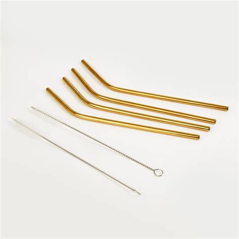 Buy Wexford Oregon 6Pcs Stainless Steel Straw Set from Home Centre at ...