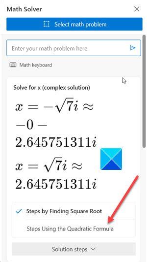 Image result for How to Use Math Solver in Edge