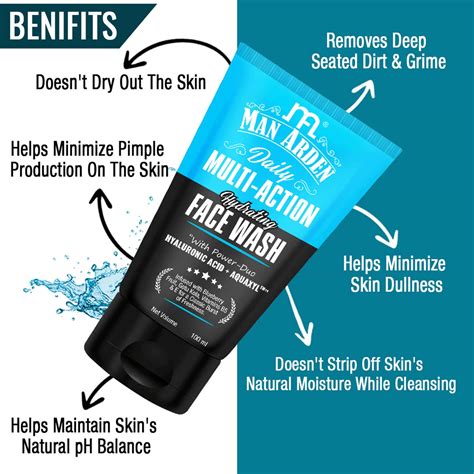 Buy MAN ARDEN DAILY MULTI-ACTION DAILY HYDRATING FACE WASH 100ML FOR ...