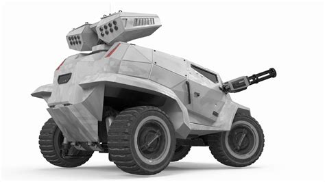 Old Fantastic War Vehicle Winter Color Rigged for Maya 3D model | 3D ...
