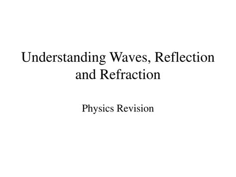 Image result for Wave Reflection and Refraction
