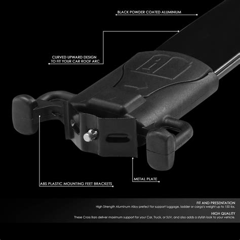 Buy JDMSPEED New Pair Top Roof Rack Cross Bar Cargo Carrier Replacement ...