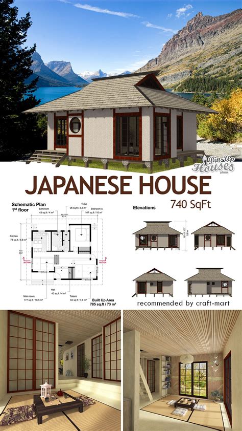 Energy efficient 750 sq. ft. house plans in 2025 | Japanese house ...