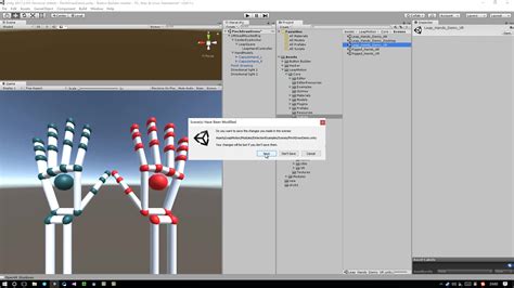 Unity Leap Motion Tutorial 的图像结果