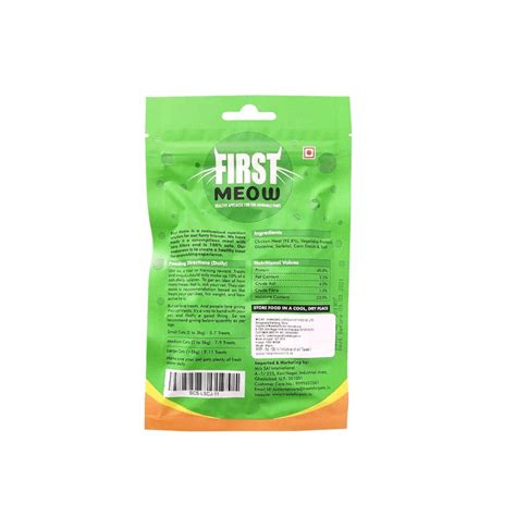 Buy First Meow Chicken Sandwich and Chicken Strip Cat Treat Combo ...