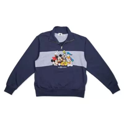 Mickey Mouse and Friends Half Zip Sweater for Adults, Walt Disney World