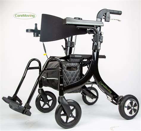 Electric Walker Rollator with Seat Foldable Lightweight Rolling Walker ...