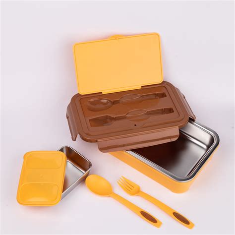 Dubblin - Buffet Stainless Steel Insulated Lunch Box (Yellow) — Mango