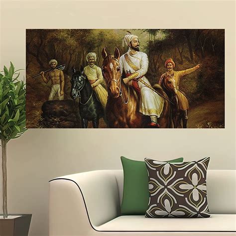 wallpics® Chhatrapati Shivaji Maharaj Glossy Photo Paper poster ll ...