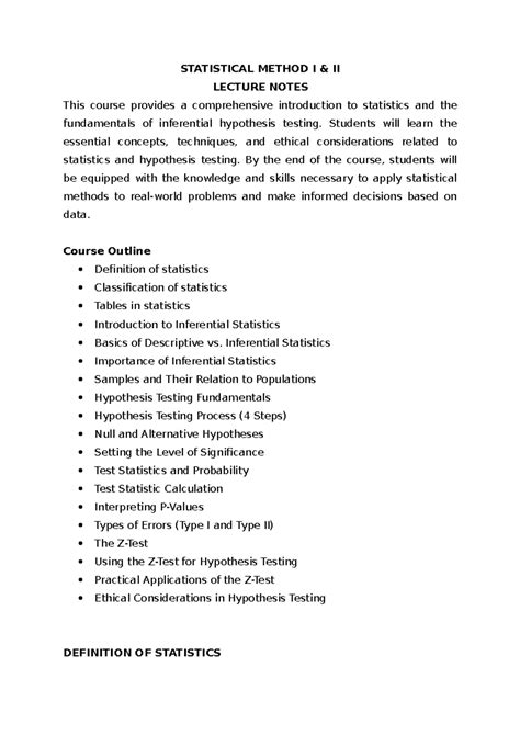 Image result for Statistical Method Example