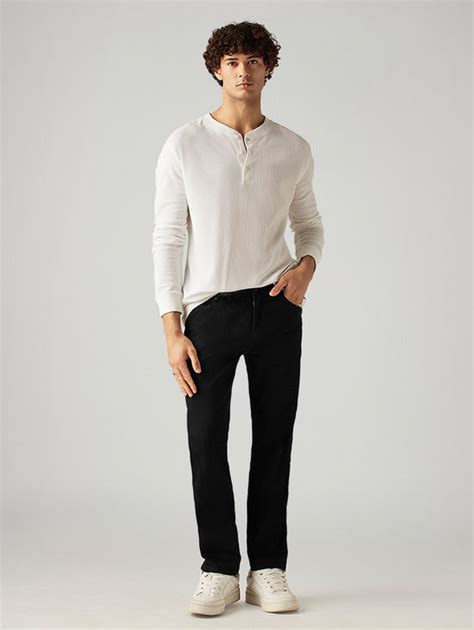 Men's 541 Black Athletic Tapered Fit Mid Rise Jeans – Levis India Store