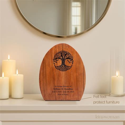KINSWOMAN Personalized Tree of Life Wooden Urn - 250 cu in - India | Ubuy