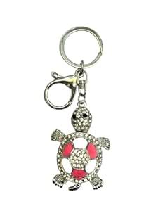 AUGEN Premium Turtle Pink Stainless Steel Keychain Metal For Gifting ...