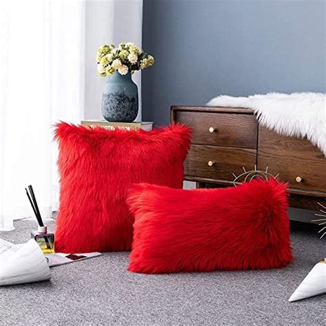 Buy Brecia. Soft Luxury Faux Fur Cushion Cover (Fillers Not Included ...
