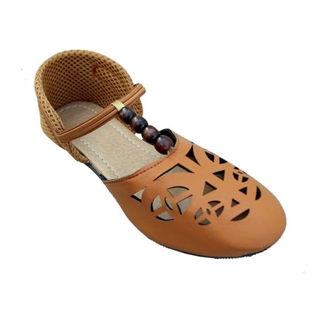 Buy FT Design Tan Cut-work Bellies at Amazon.in