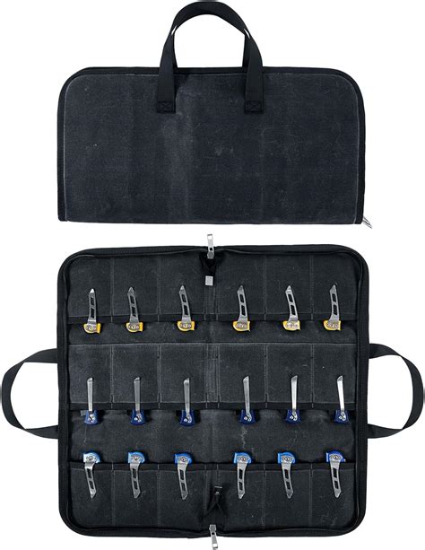 Amazon.com: Pocket Knife Roll Bag,Zipper Knife Display Case with 18 ...