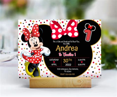 Minnie Mouse Electronic Invitations Minnie Invitations & Invitation