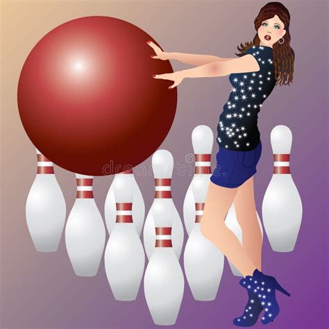 Girl Bowling Stock Illustrations - 420 Girl Bowling Stock Illustrations ...