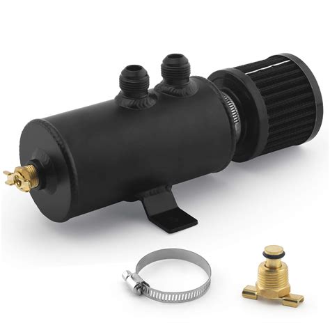 Buy muge racing Universal Oil Catch Can Tank Kit Polish Baffled ...