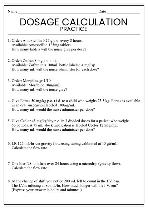 Image result for Nursing Math Calculation Examples