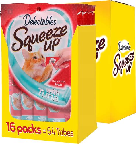 Amazon.com : Hartz Delectables Squeeze Up Interactive Lickable Wet Cat ...
