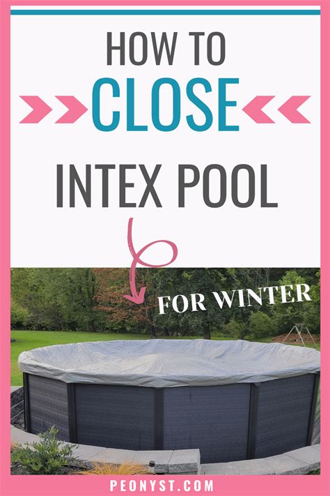 Image result for Intex Pool Winterizing Instructions