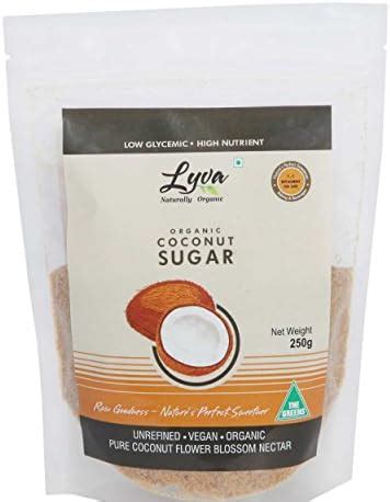Lyva Naturally Organic Coconut Sugar - 250 gm, Imported Premium Quality ...