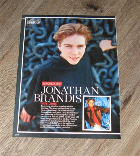 Jonathan Brandis Det Jonathan Brandis And Natalia Cigliuti News Photo