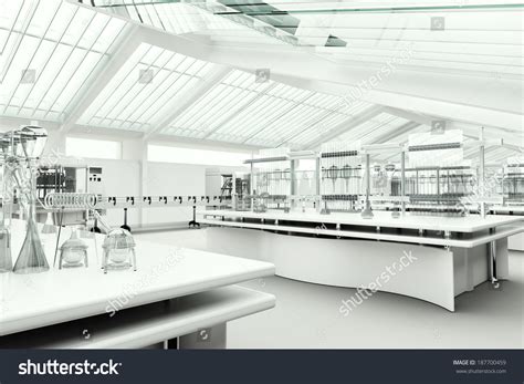 Clean Modern White Laboratory Stock Photo 187700459 | Shutterstock