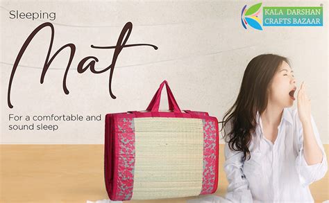 Buy KALA DARSHAN CRAFTS BAZAAR Natural Grass Mat with Foam 15mm ...