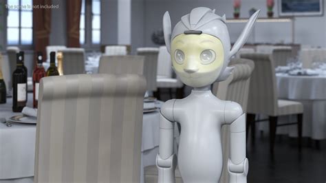 3D model Social AI Robot Mirokai White Rigged for Maya | 3D Molier ...