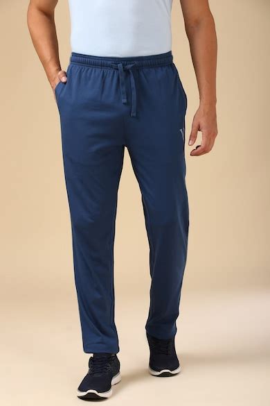 Buy Men Blue Solid Regular Fit Casual Track Pants Online - 39658519 ...