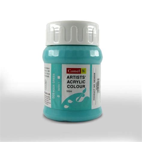 Camel Artists' Acrylic Colour - Aqua Green - 500 ML | Art Lounge