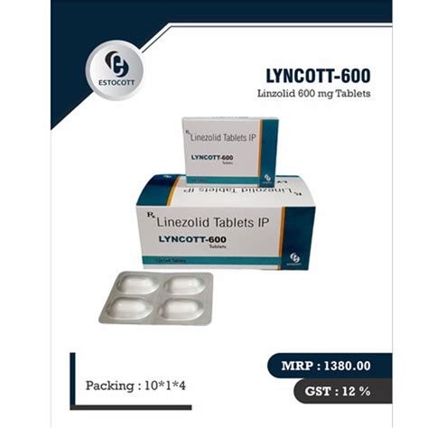 LYNCOTT-600 Tablets Estocott Pharma Pvt. Ltd.