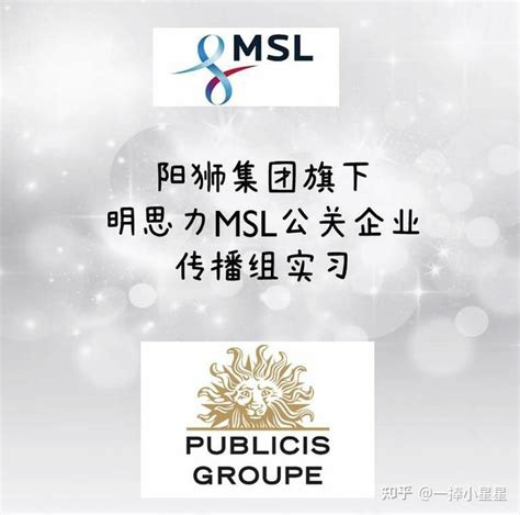 MSL Intern阳狮集团旗下明思力公关企业传播组实习 - 知乎