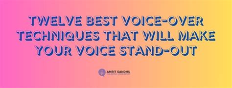 Image result for Voice Over Tips and Tricks