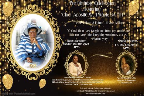 Celebrating Chief Apostle W.J. Steele, 207 Eagle St, Utica, NY, United ...